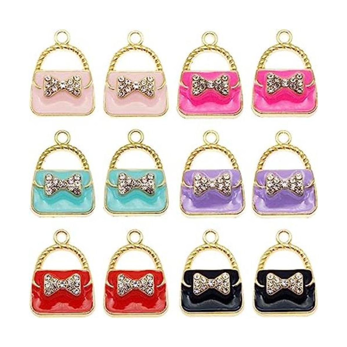 JJGrace Juego de 24 colgantes esmaltados diseño de