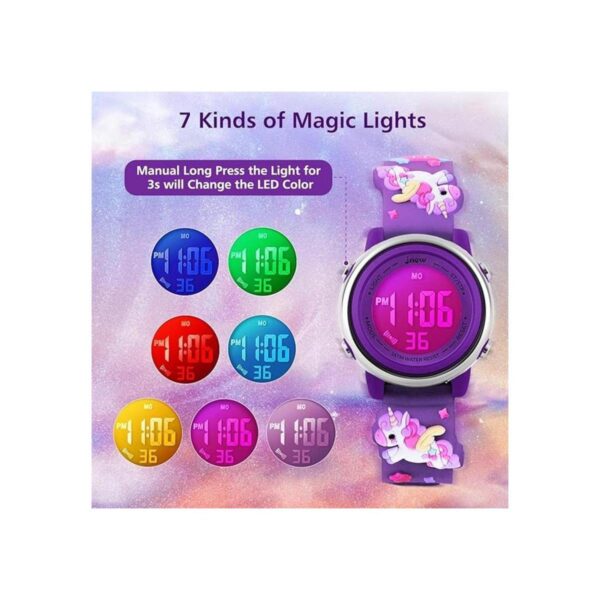 Relojes para niños de 3 a 12 años deportes impermeable_3