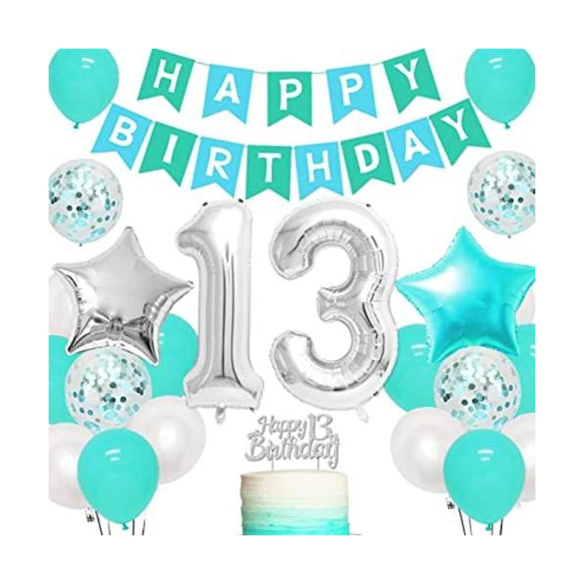 Decoraciones de cumpleaños número 13 para niñas