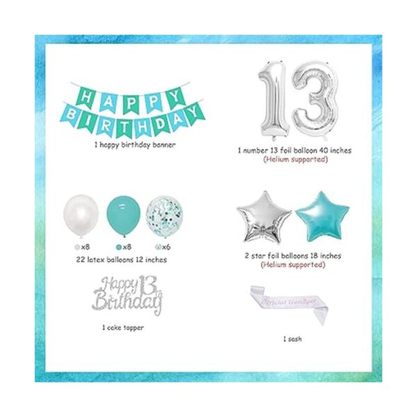 Decoraciones de cumpleaños número 13 para niñas_5
