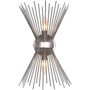 EDISLIVE Lámpara de tocador de 2 luces de mediados de_1