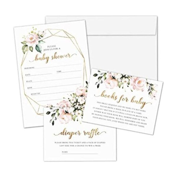 Hat Acrobat Juego de 25 invitaciones de baby shower_1