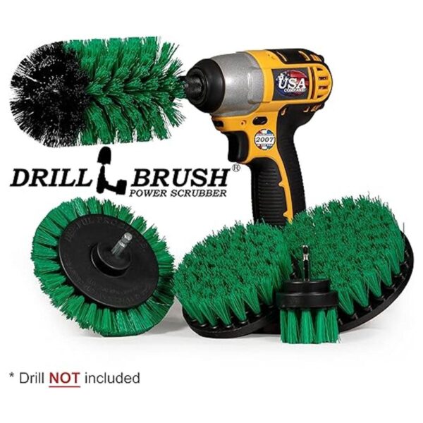 Drill Brush Power Scrubber by Useful Products Juego de_4