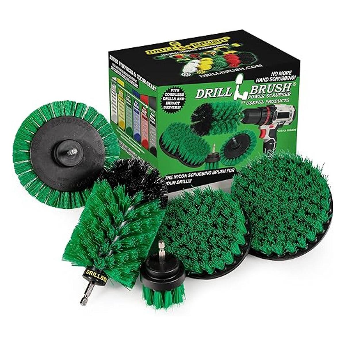 Drill Brush Power Scrubber by Useful Products Juego de