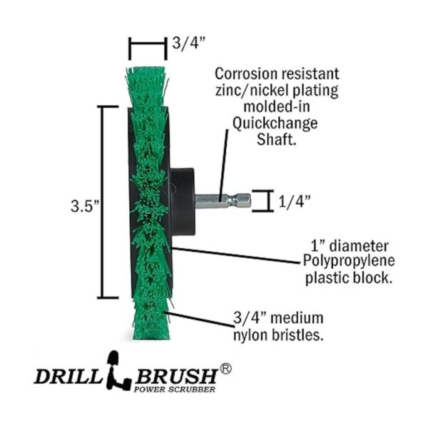 Drill Brush Power Scrubber by Useful Products Juego de_5