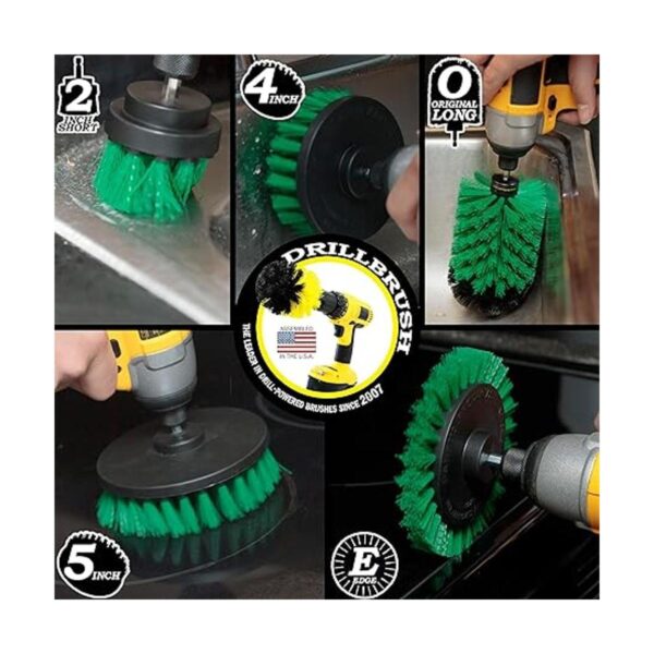 Drill Brush Power Scrubber by Useful Products Juego de_2