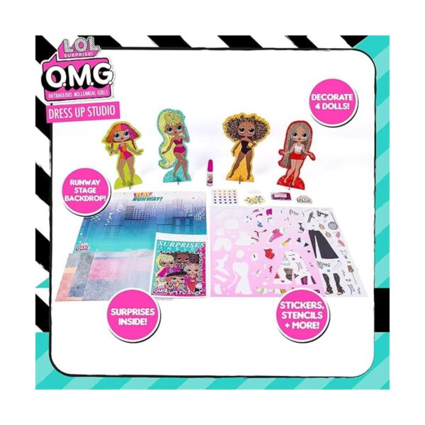 LOL OMG Dress Up Studio de Horizon Group USA decora 4
