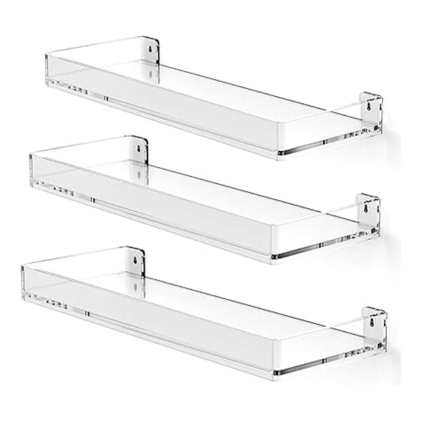 MaxGear Estantes de acrílico transparentes para pared_1