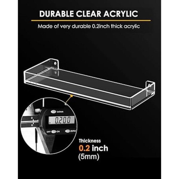 MaxGear Estantes de acrílico transparentes para pared_3