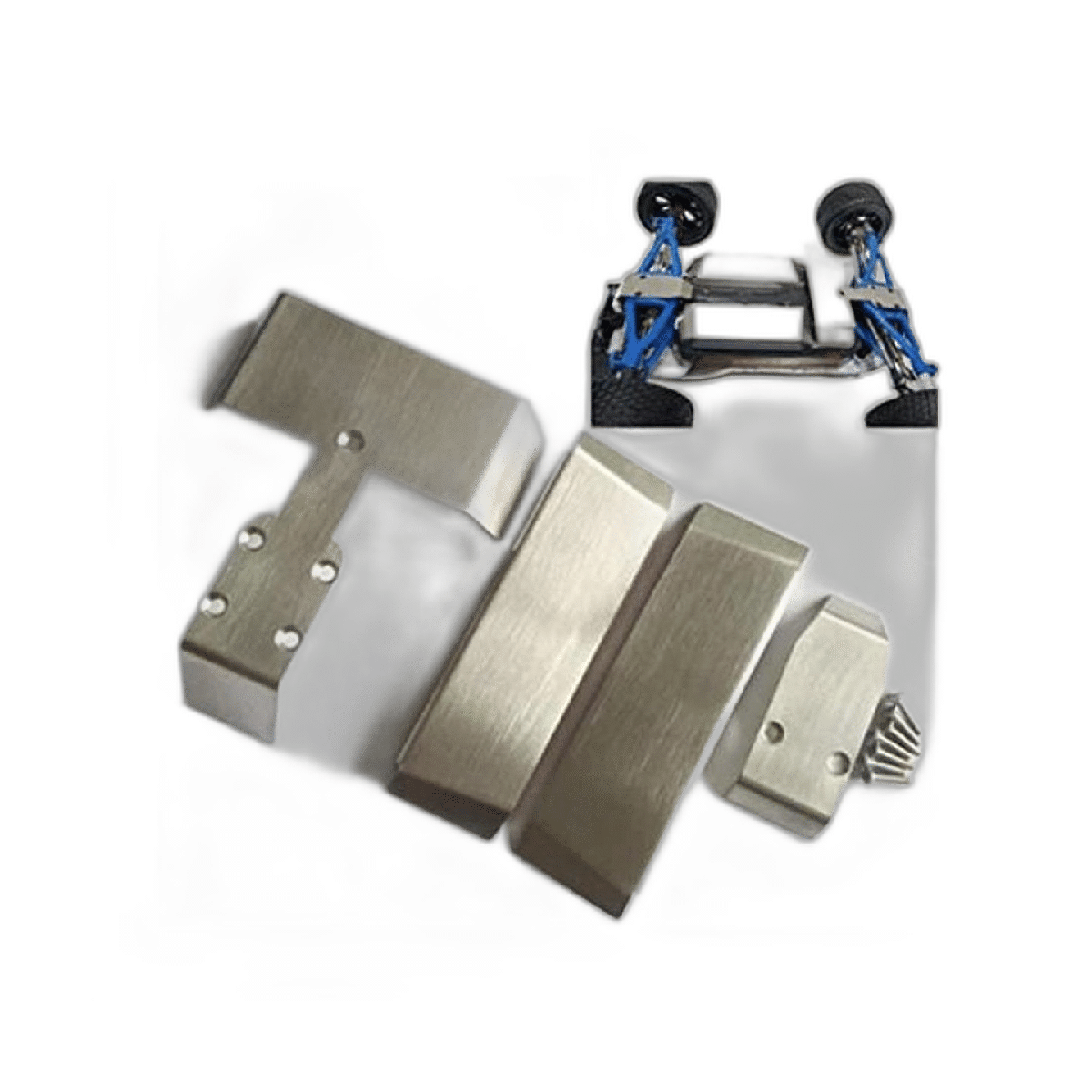 EPTNNASO 4 protectores de placa deslizante de acero