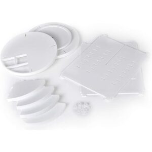 Masirs Organizador de maquillaje giratorio 360 altura_2