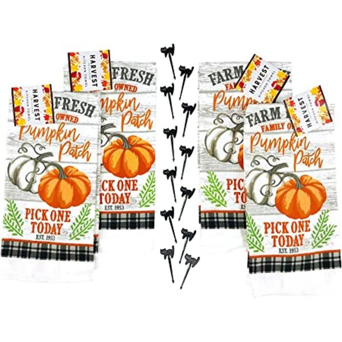 Fall Harvest Country Juego de toallas de cocina 4
