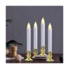 Goothy Velas de Navidad para ventana temporizador