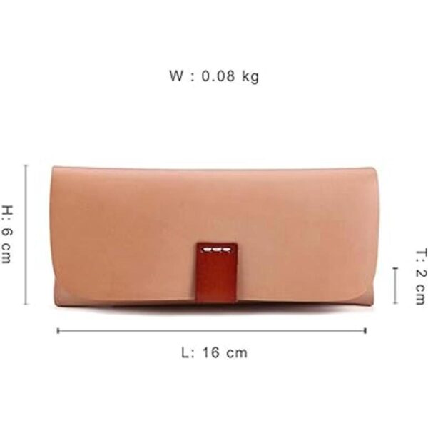 Estuche de cuero completo portátil de las gafas de sol_2