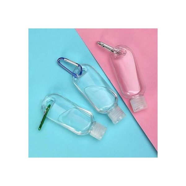 Botellas de plástico transparente para llavero_2