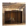 Fire Beauty Pantalla de chimenea de 3 paneles de hierro