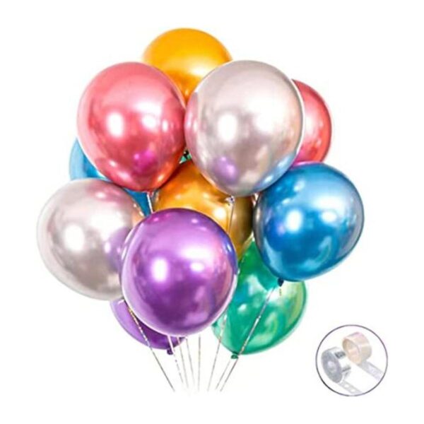 Globos coloridos para fiesta 100 globos metálicos_1