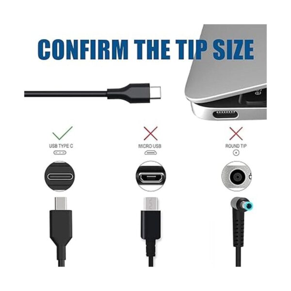 Cargador para laptop USBC Chrome Book de 45 W para HP_2