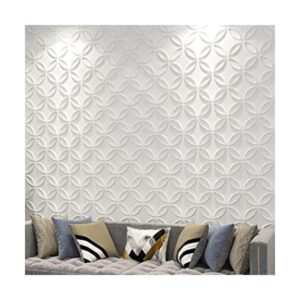 Art3d Panel de pared 3D de PVC con círculos entrelazados