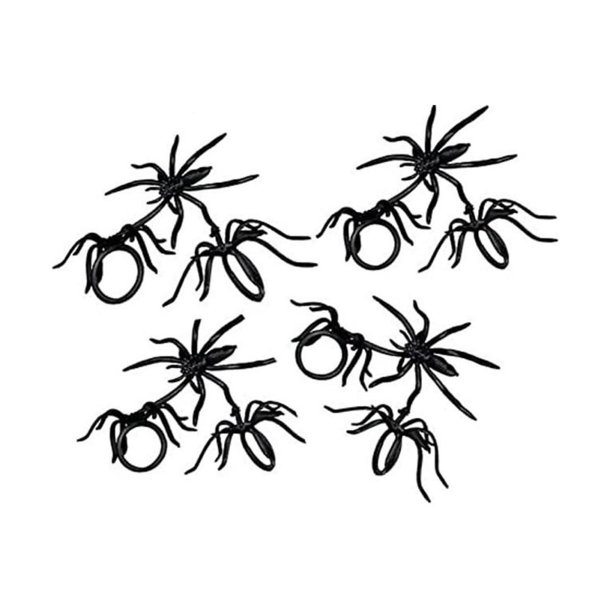 Anillos de araña y recuerdos de fiesta de Halloween