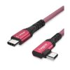 Cable USB C a USB C 3.1 Gen 2 de 6 pies 90 grados tipo C_1