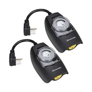 DEWENWILS Temporizador de luz para exteriores impermeable_1
