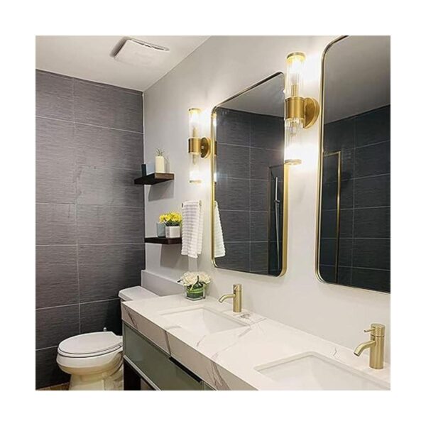 Aplique de pared dorado para baño aplique Morden para_2