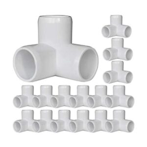Paquete de 18 accesorios de PVC para codo de 3 vías_1