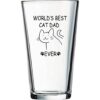Copa de cerveza de Worlds Best Cat Dad Ever Idea de