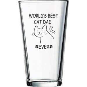 Copa de cerveza de Worlds Best Cat Dad Ever Idea de