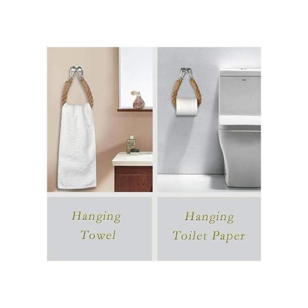 Amerla Soportes para rollos de papel higiénico con cuerda