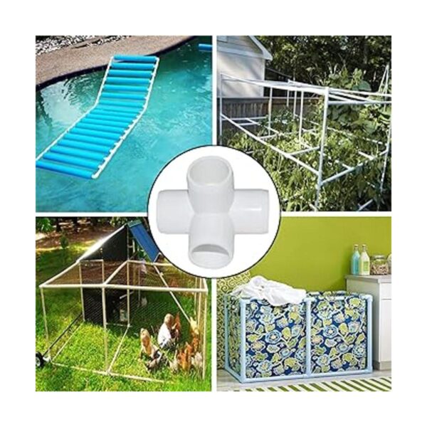Paquete de 15 piezas de accesorios de PVC de 4 vías de 34_2