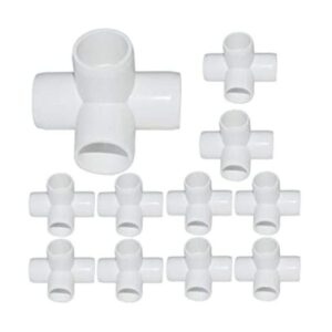Paquete de 15 piezas de accesorios de PVC de 4 vías de 34_1