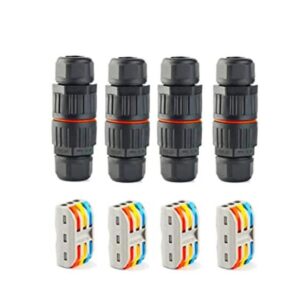 Paquete de 4 cajas de conexiones mejoradas impermeables_1