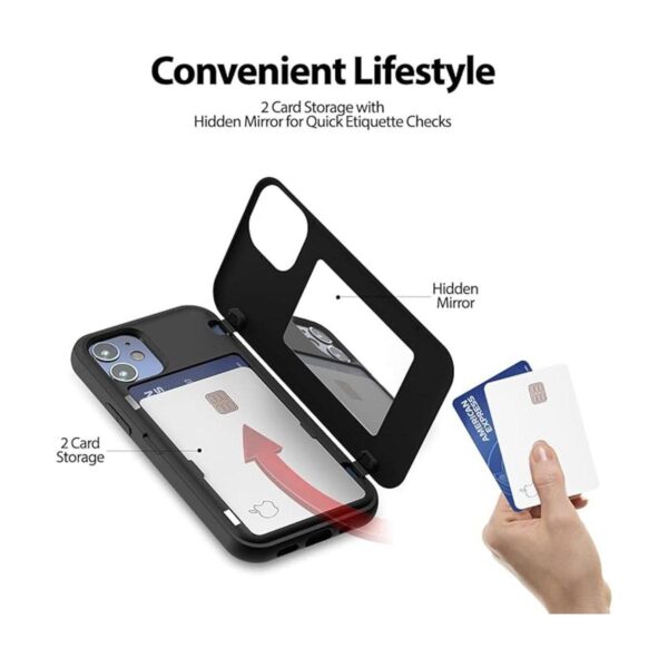 Goospery Funda tipo cartera para iPhone 12 Mini con_2