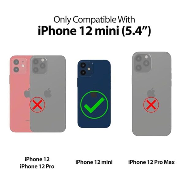 Goospery Funda tipo cartera para iPhone 12 Mini con_4