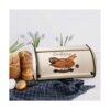 Caja de pan de cocina contenedor de metal inoxidable para_5