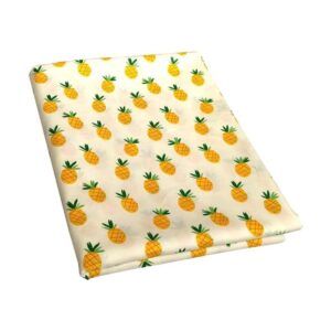 Qililandiy Tela de algodón 100 con estampado de piña_1
