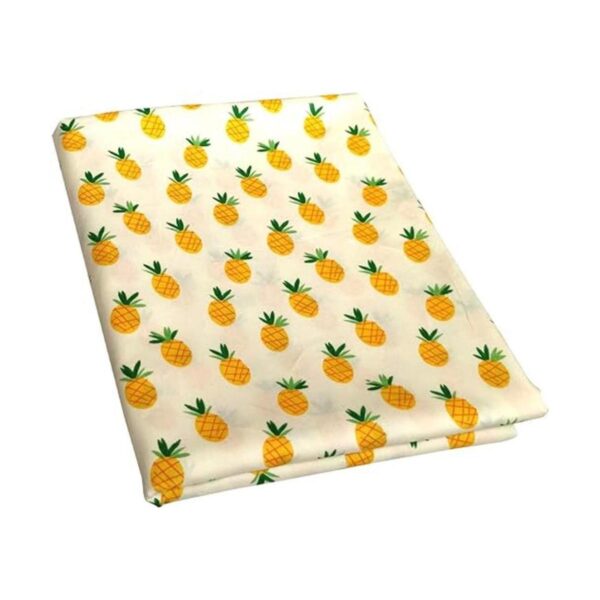 Qililandiy Tela de algodón 100 con estampado de piña_1