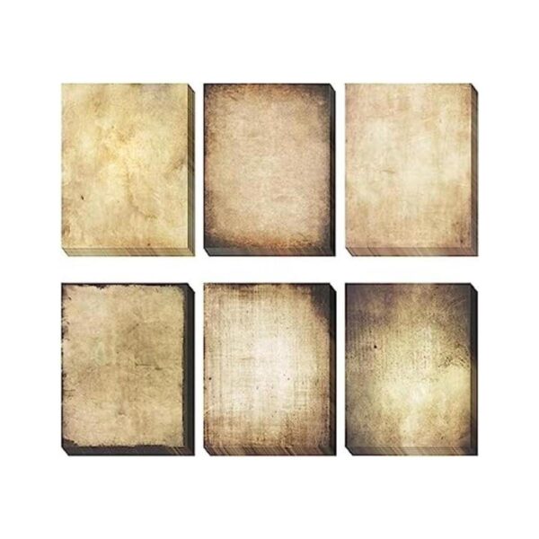 Papel vintage 60 hojas de papel antiguo tamaño de carta_1