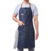 Paquete de 2 delantales de mezclilla con ajustable unisex