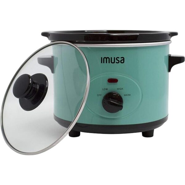 IMUSA USA GAU80113T Olla de cocción lenta verde azulado