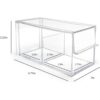 Isaac Jacobs Organizador rectangular de acrílico