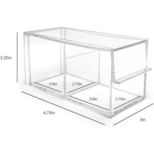 Isaac Jacobs Organizador rectangular de acrílico