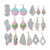 Juego de 9 piezas de aretes troquelados aretes de gota