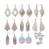 Juego de 9 piezas de aretes troquelados aretes de gota