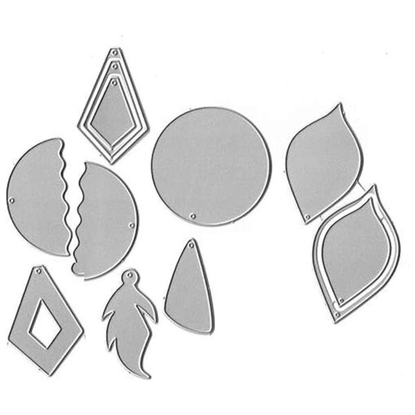Juego de 9 piezas de aretes troquelados aretes de gota