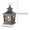 Nuptio Faroles de madera decorativos para velas de 10.6