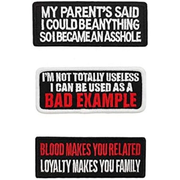 Blood Makes You Related Juego de parches bordados para_1
