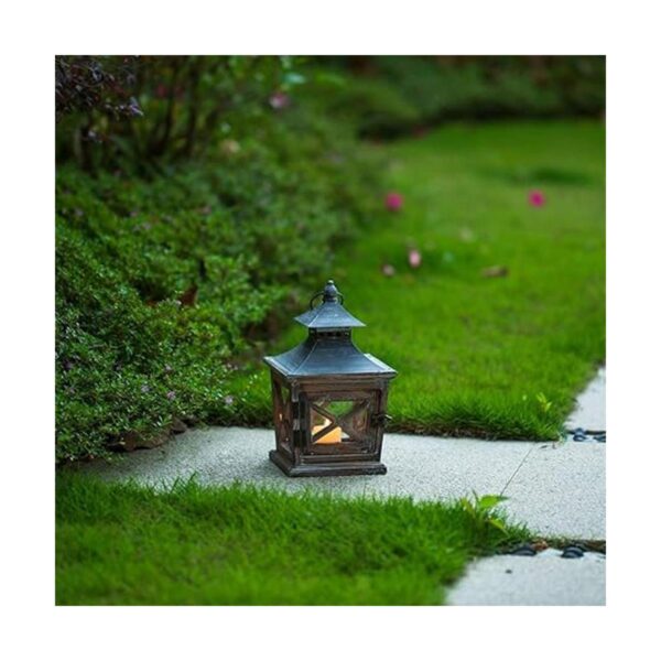 Nuptio Faroles de madera decorativos para velas de 10.6